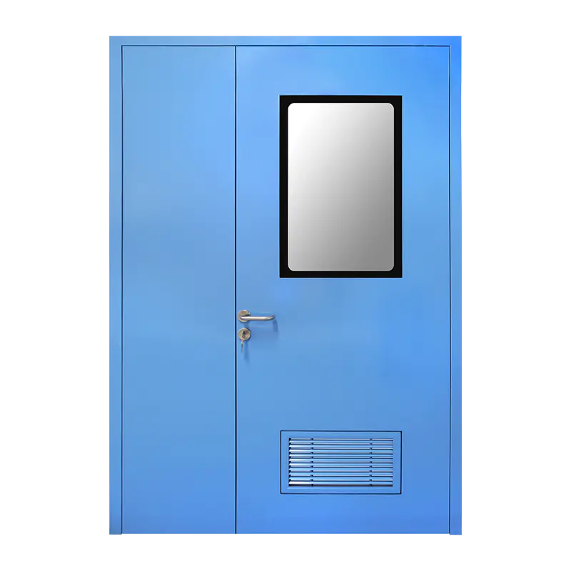 Pintu keluli jenis bingkai rata